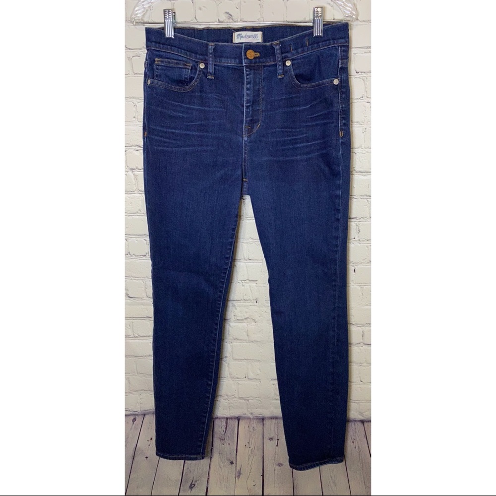 Madewell Women's Skinny Jeans - Dark Blue